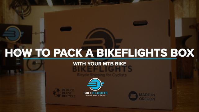 packing bike in cardboard box